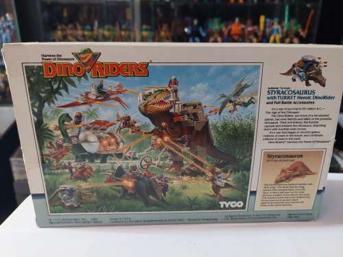 Dino Riders 1987 Complete BOXED STYRACOSAURUS (UNUSED) Vintage Figure