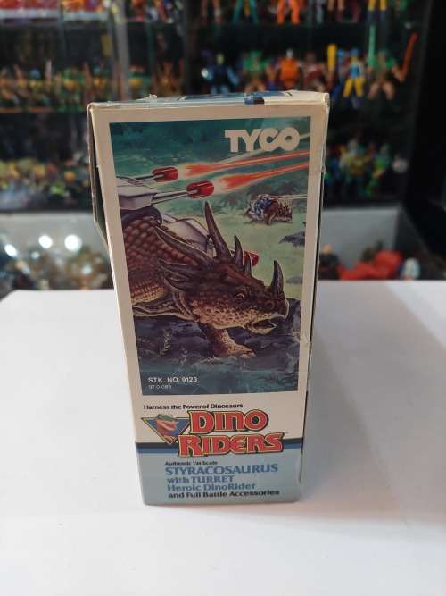 Dino Riders 1987 Complete BOXED STYRACOSAURUS (UNUSED) Vintage Figure
