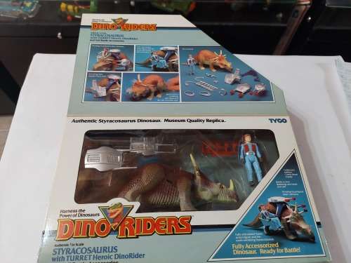 Dino Riders 1987 Complete BOXED STYRACOSAURUS (UNUSED) Vintage Figure