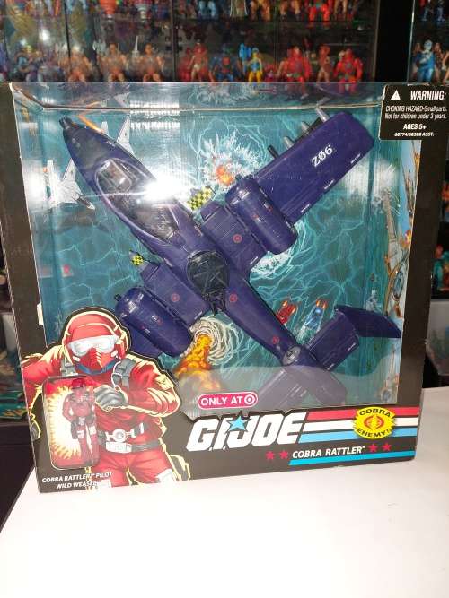 2008 BOXED GI Joe COBRA RATTLER WITH WILD WEASEL `TARGET EXCLUSIVE`