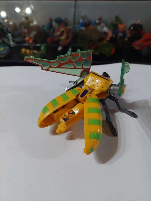 80`s LHV WORLD INVADING INSECTS GREEN/YELLOW BUTTERFLY CICADO Vintage Figure