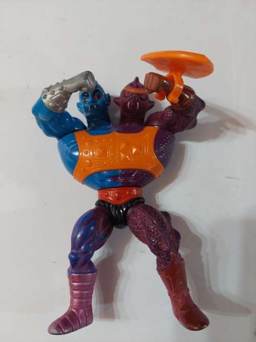 1985 Complete Two Bad of He-Man-Masters of the Universe 41 (MOTU) Vintage Figure