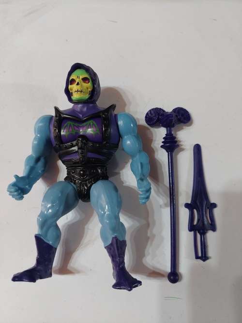 1984 Complete Battle Armor Skeletor of He-Man-Masters of the Universe 23 (MOTU) Vintage Figure