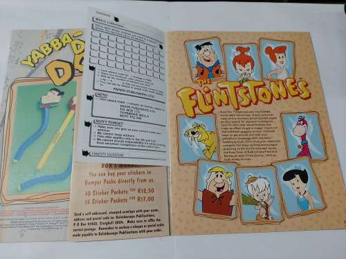 1994 Complete The Flinstones Panini Sticker Album Vintage Figure