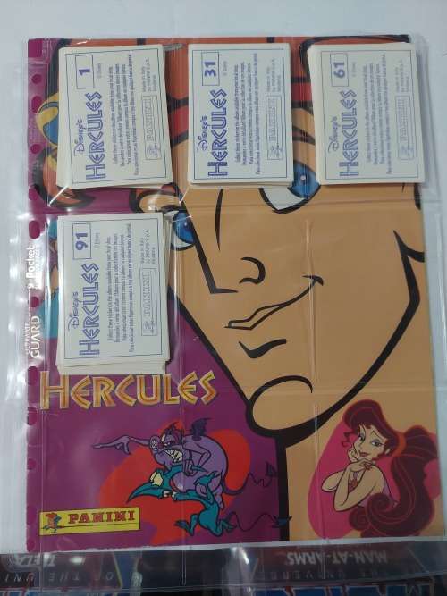 1997 Complete HERCULES Panini Sticker Album Vintage Figure (Unused Stickers)