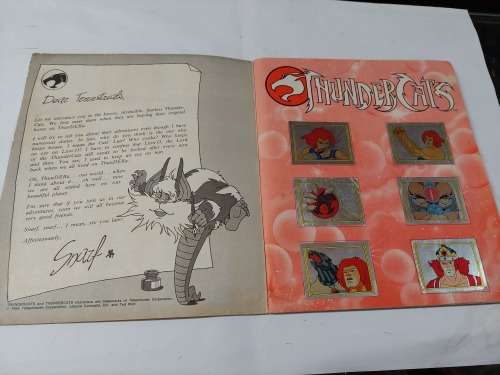 1986 Thundercats Panini Sticker Album 263/264 STICKERS PRESENT Vintage Figure