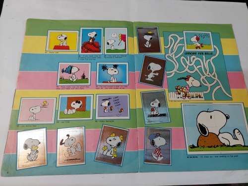 1986 Complete I Love Snoopy Panini Sticker Album Vintage Figure