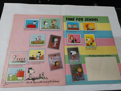 1986 Complete I Love Snoopy Panini Sticker Album Vintage Figure
