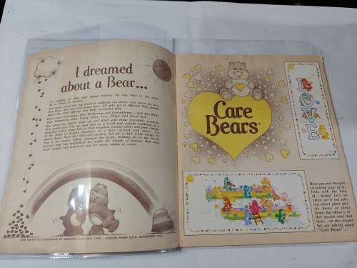 1985 Complete CARE BEARS Panini Sticker Album Vintage Figure