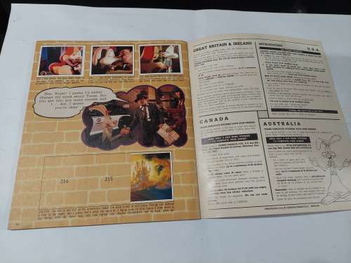 1988 WHO FRAMED ROGER RABBIT PANINI STICKER Album 158/216 STICKERS PRESENT Vintage Figure