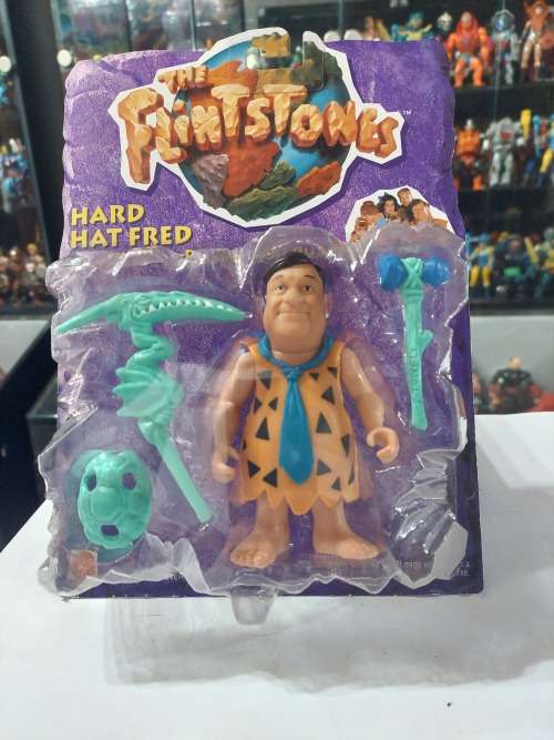 1993 MOC HARD HAT FRED THE FLINSTONES Vintage Figure