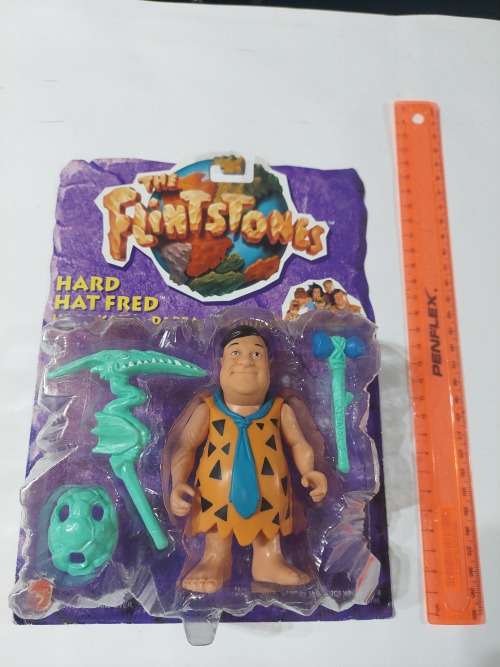 1993 MOC HARD HAT FRED THE FLINSTONES Vintage Figure