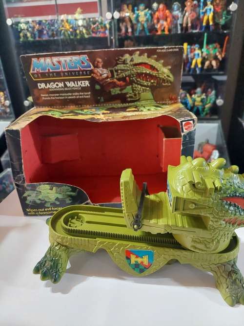1983 Complete DRAGON WALKER With Box of He-Man-Masters of the Universe (MOTU) Vintage Figure