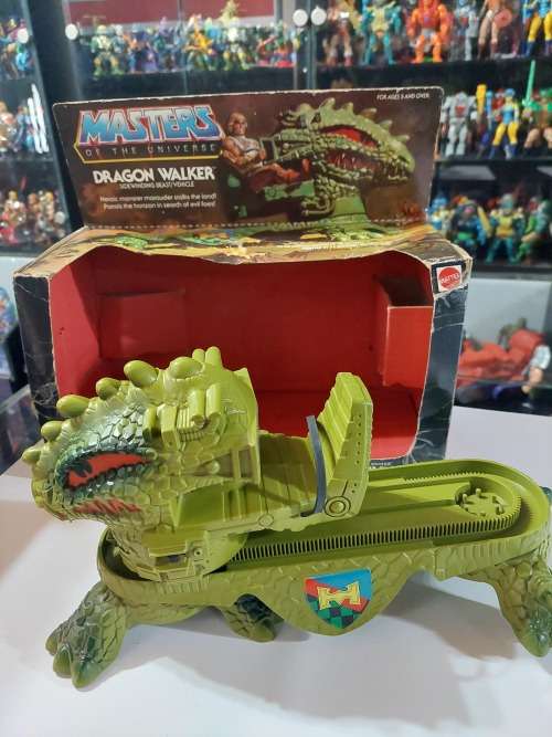 1983 Complete DRAGON WALKER With Box of He-Man-Masters of the Universe (MOTU) Vintage Figure