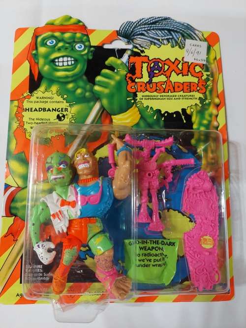 1991 MOC HEADBANGER Toxic Crusaders Vintage Figure