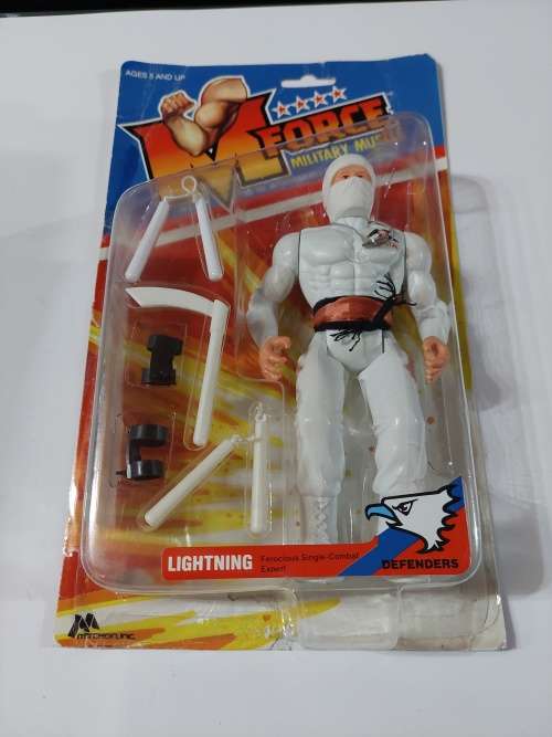 1986 M.FORCE ON CARD LIGHTNING Vintage Figure