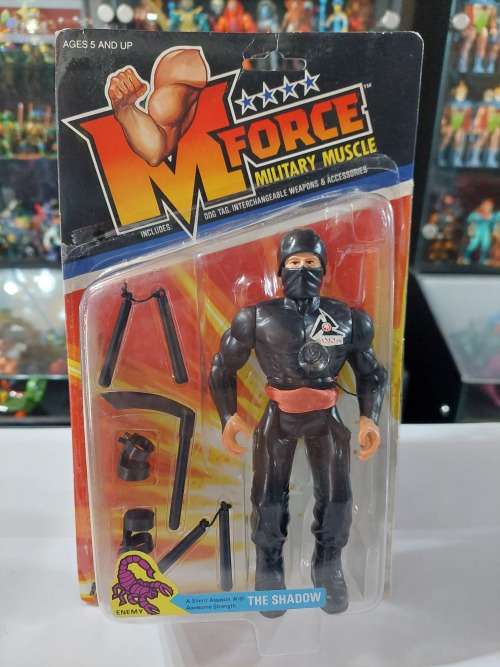 1986 M.FORCE ON CARD THE SHADOW Vintage Figure