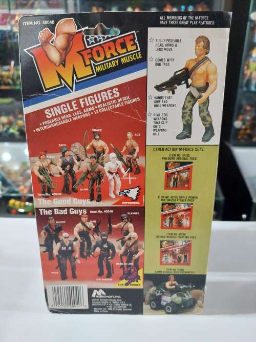 1986 M.FORCE ON CARD THE SHADOW Vintage Figure