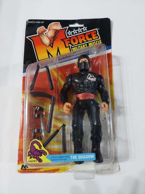 1986 M.FORCE ON CARD THE SHADOW Vintage Figure