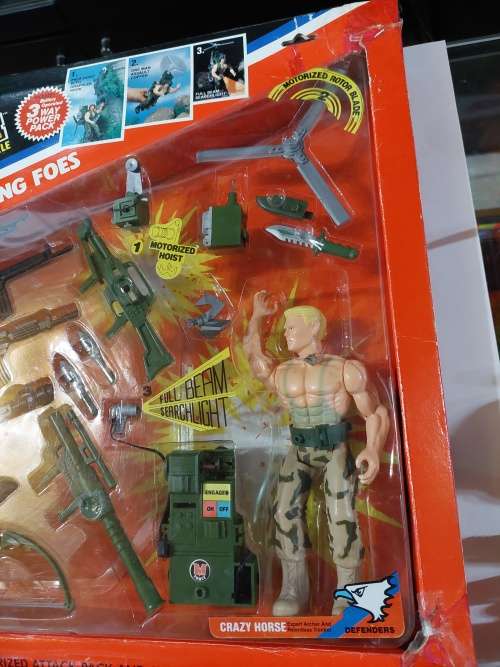 1986 M.FORCE BOXED RARE DOUBLE MUSCLE FIGHTING FOES Vintage Figure