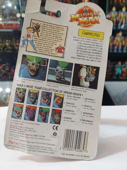 MOC 1993 MIGHTY MAX GARROTID Vintage Figures