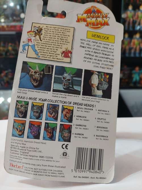 MOC 1993 MIGHTY MAX HEMLOCK Vintage Figures