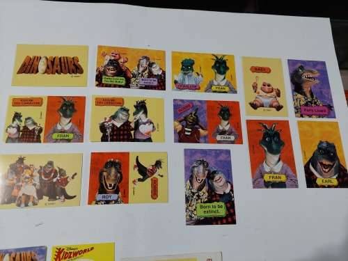 Vintage Sticker Album DINOSAURS x13 Stickers UNUSED Vintage Figure