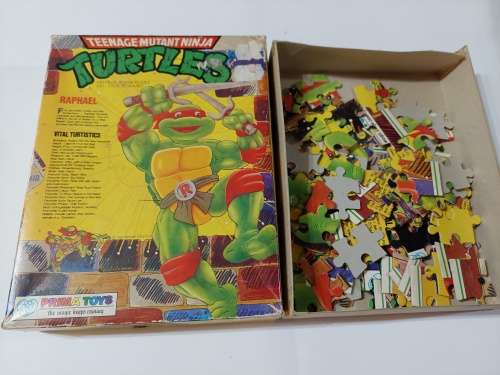1990 Complete TMNT 100 PIECE PUZZLE Vintage Figures TEENAGE MUTANT NINJA TURTLES