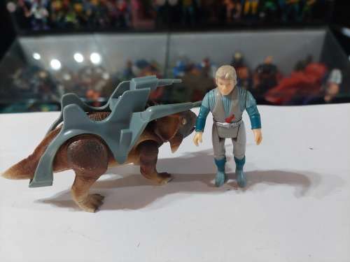 Dino Riders 1987 PROTOCERATOPS WITH KANON Vintage Figure