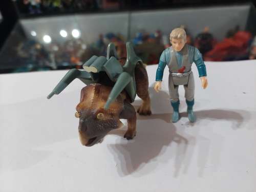 Dino Riders 1987 PROTOCERATOPS WITH KANON Vintage Figure