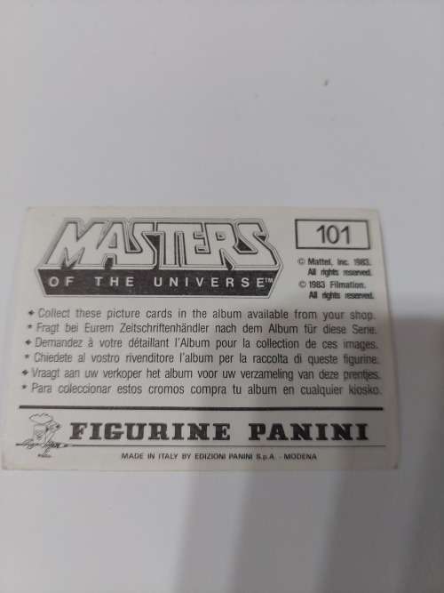 1983 MOTU PANINI STICKER 101 (MOTU) Vintage Figure