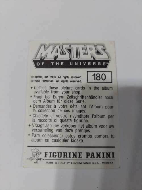 1983 MOTU PANINI STICKER 180 (MOTU) Vintage Figure