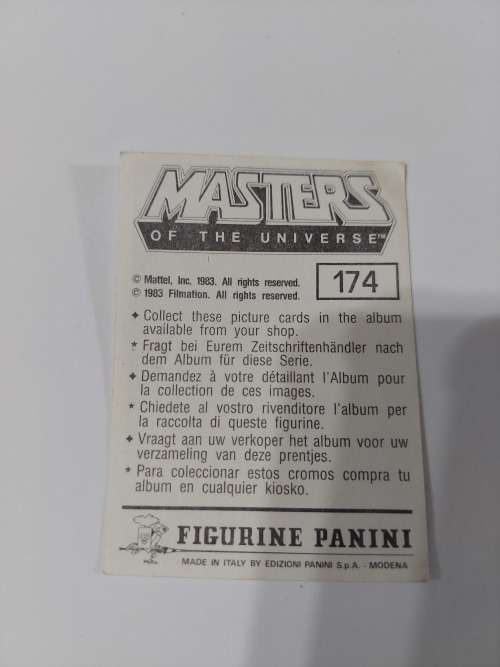 1983 MOTU PANINI STICKER 174 (MOTU) Vintage Figure