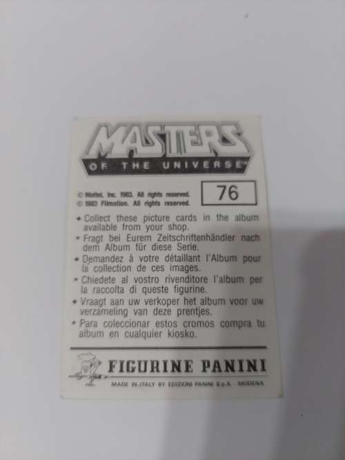 1983 MOTU PANINI STICKER 76 (MOTU) Vintage Figure