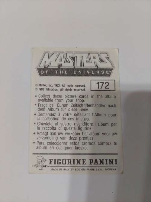 1983 MOTU PANINI STICKER 172 (MOTU) Vintage Figure