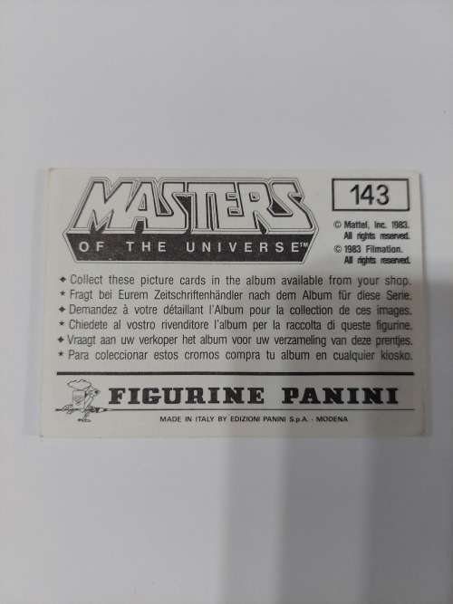 1983 MOTU PANINI STICKER 143 (MOTU) Vintage Figure
