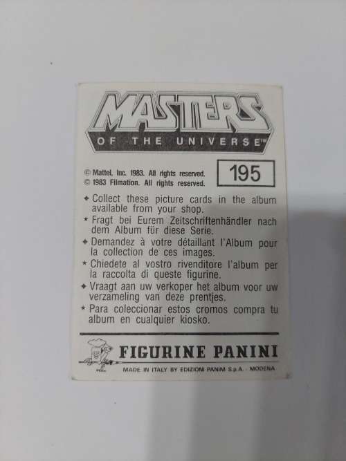 1983 MOTU PANINI STICKER 195 (MOTU) Vintage Figure