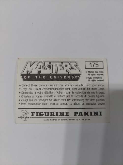 1983 MOTU PANINI STICKER 175 (MOTU) Vintage Figure