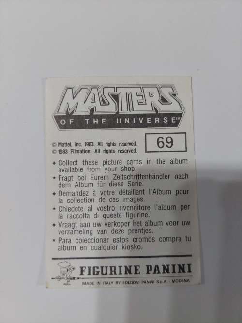 1983 MOTU PANINI STICKER 69 (MOTU) Vintage Figure