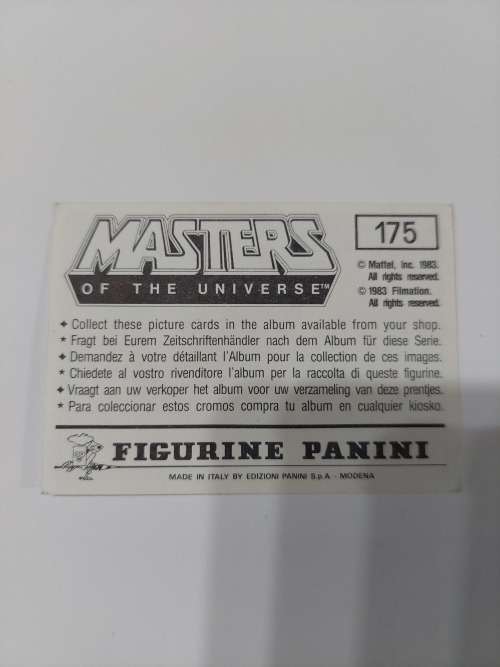 1983 MOTU PANINI STICKER 175 (MOTU) Vintage Figure