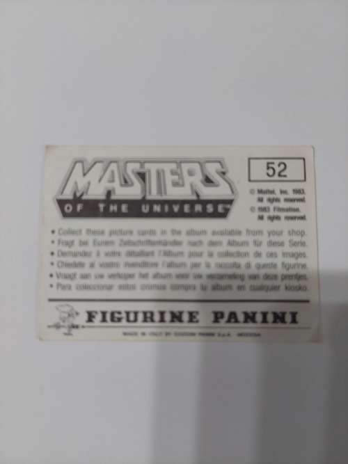 1983 MOTU PANINI STICKER 52 (MOTU) Vintage Figure