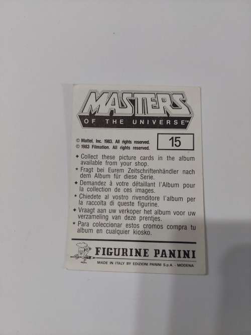 1983 MOTU PANINI STICKER 15 (MOTU) Vintage Figure