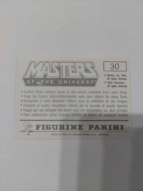 1983 MOTU PANINI STICKER 30 (MOTU) Vintage Figure