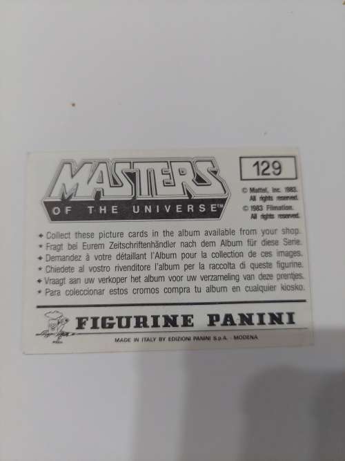 1983 MOTU PANINI STICKER 129 (MOTU) Vintage Figure