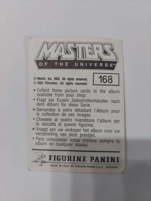 1983 MOTU PANINI STICKER 168 (MOTU) Vintage Figure