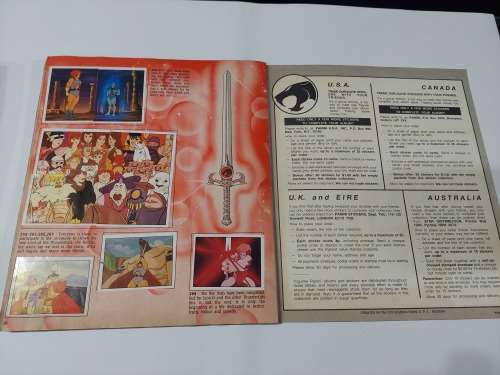 1986 Thundercats Panini Sticker Album 258/264 STICKERS PRESENT Vintage Figure 20