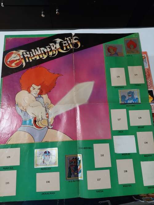 1986 Thundercats Panini Sticker Album 246/264 STICKERS PRESENT Vintage Figure 40