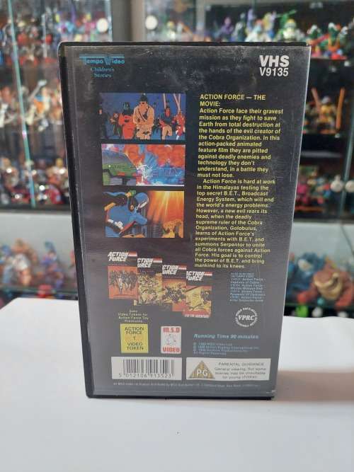 1988 VHS ACTION FORCE THE MOVIE TAPE GI-JOE