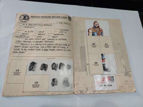 1983 The A-Team DOSSIER 68/125 STICKERS PRESENT