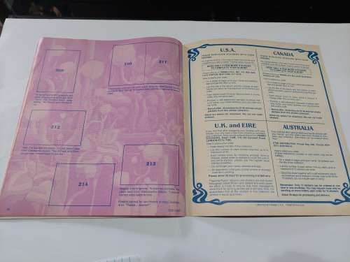 1986 SHE-RA PANINI STICKER ALBUM 23/214 STICKERS PRESENT